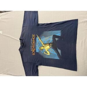Vintage Michael Flatley Lord of the Dance Celtic Cross Tee